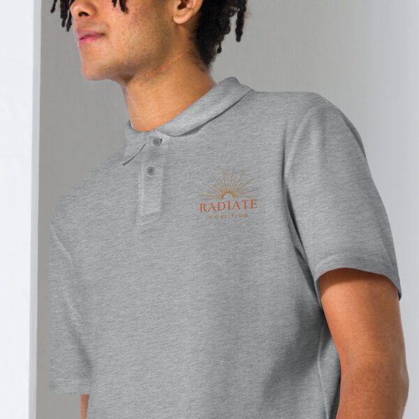 Unisex pique polo shirt - Image 6